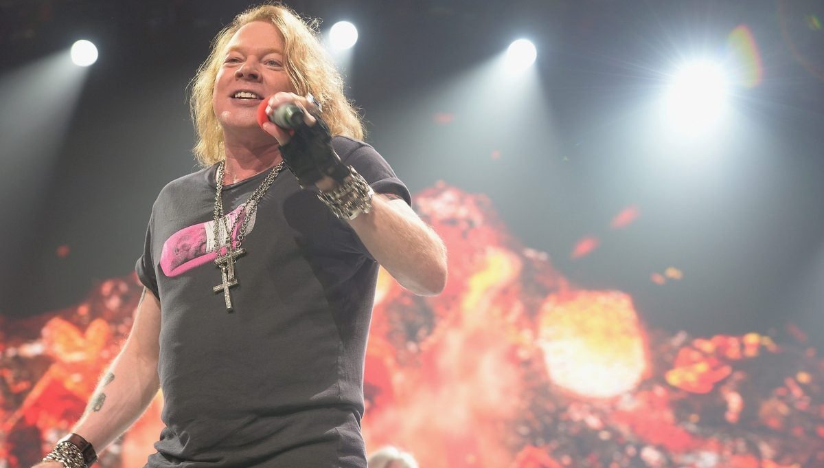 Axl Rose perform onstage at BB&T Center on August 30, 2016 in Sunrise, Florida.