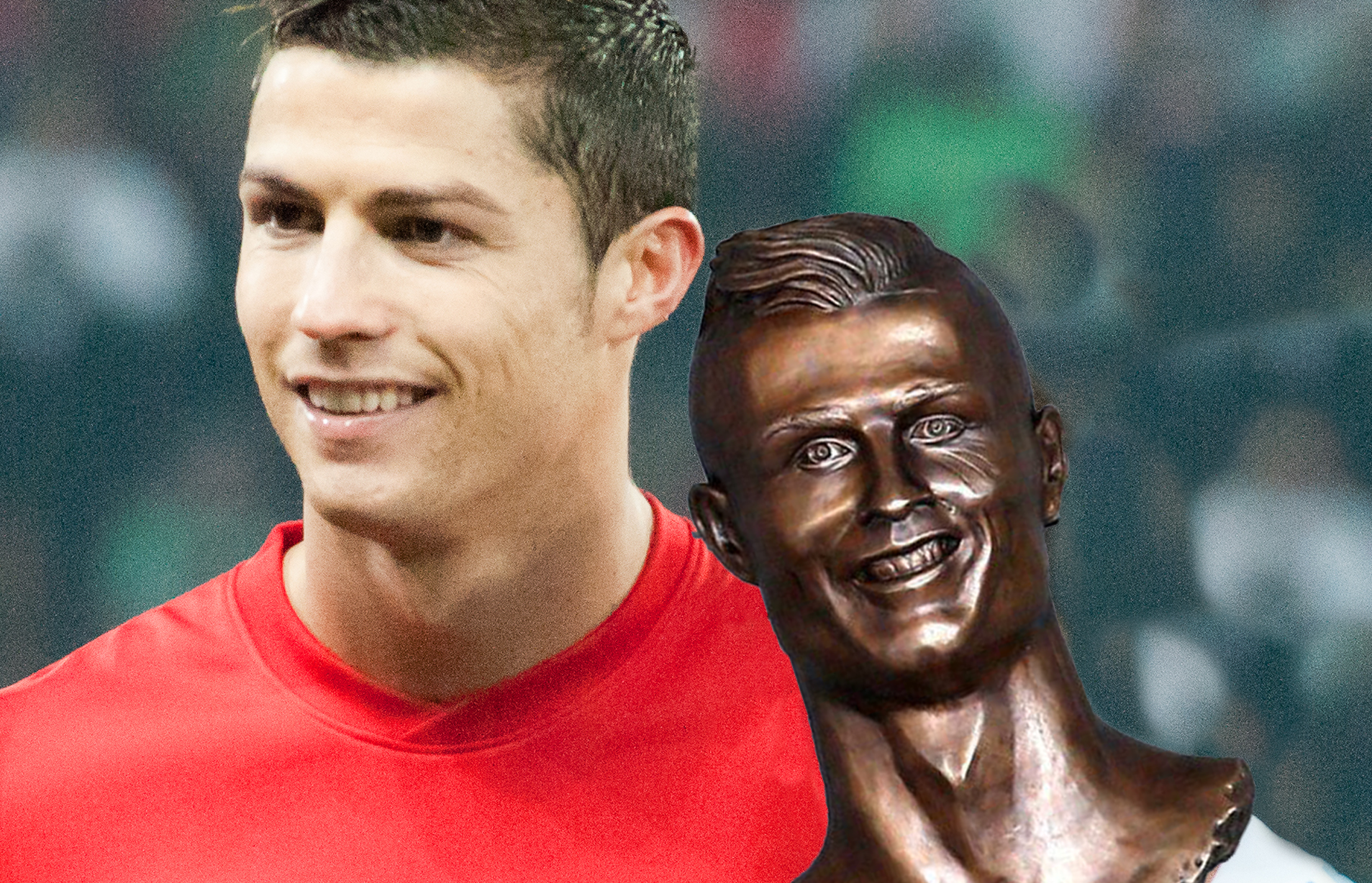 Ronaldo and his statue