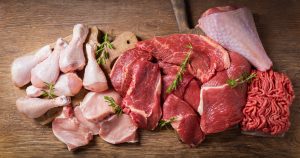 various-types-of-fresh-meat-pork-beef-turkey-and-chicken-top-view