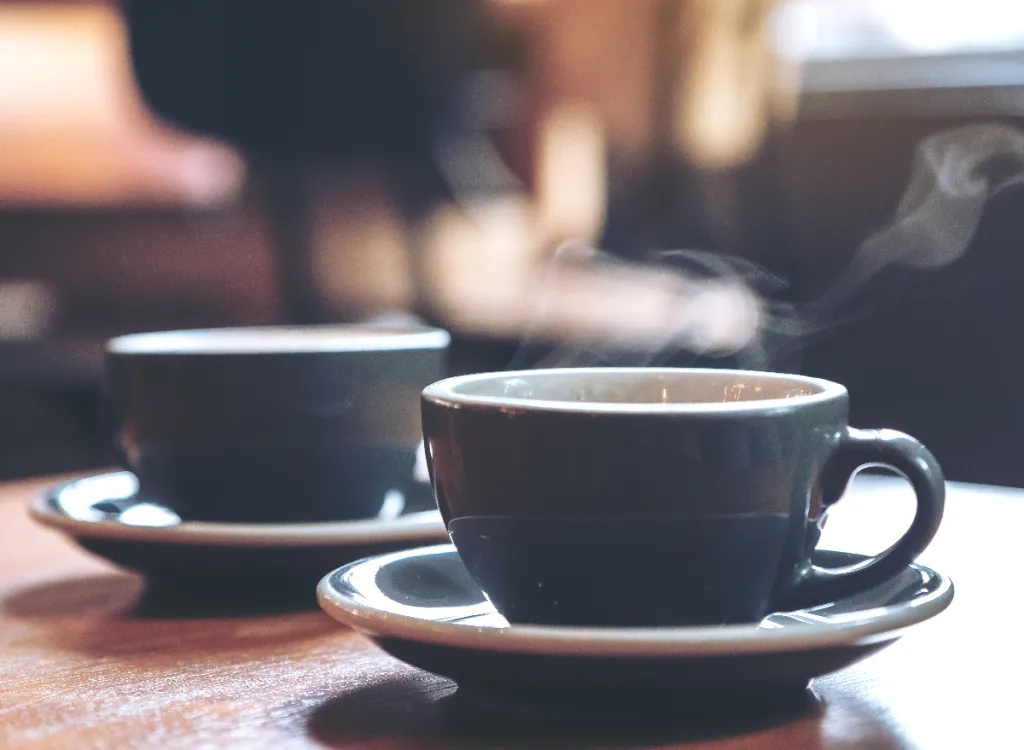 two-blue-cups-hot-coffee