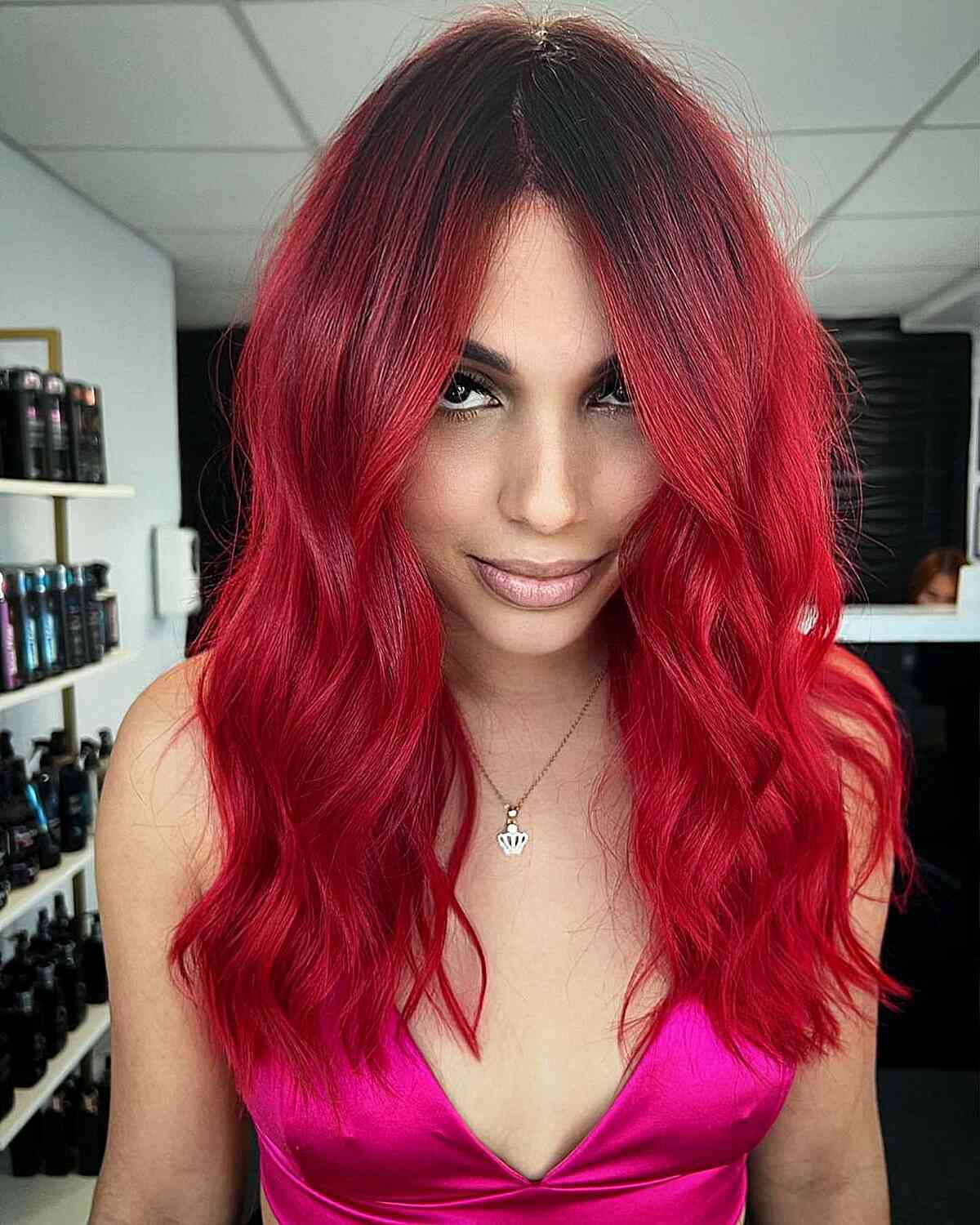 dark-rooted-vibrant-red-hair-for-ladies